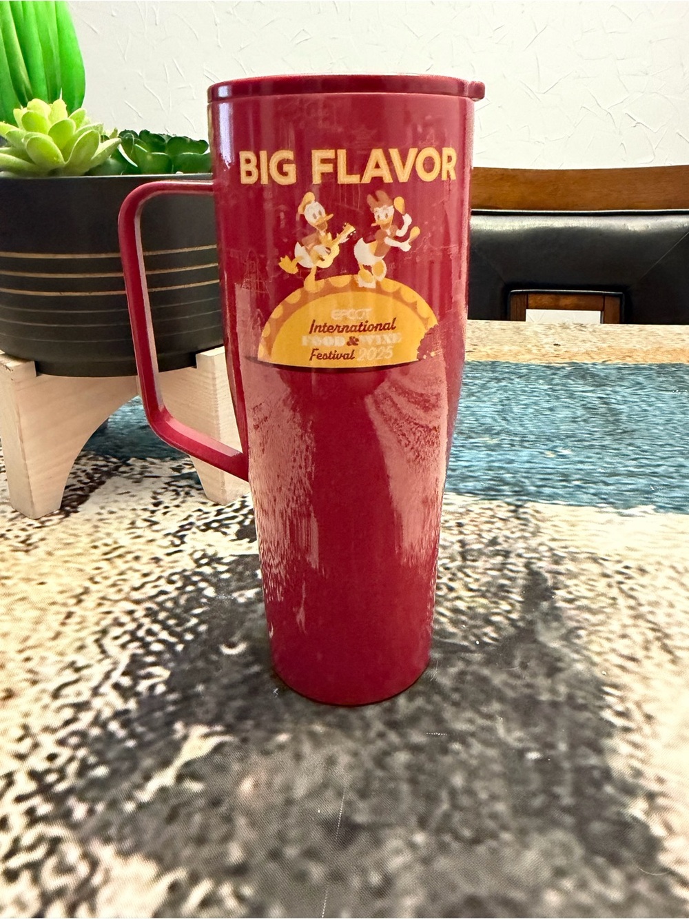 Corkcicle Maroon 'Big Flavor' Travel Tumbler with Handle